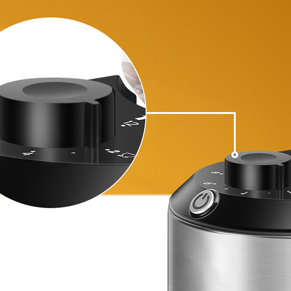 GrixFeni Precision Burr Coffee Grinder – 28 Settings & Anti-Static
