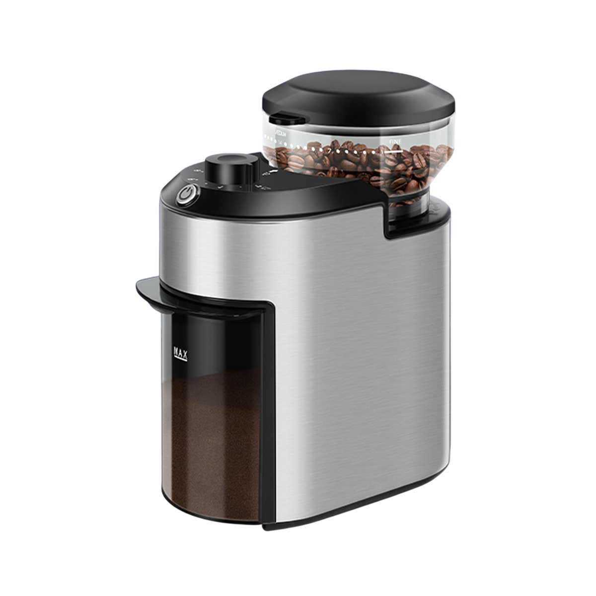 GrixFeni Precision Burr Coffee Grinder – 28 Settings & Anti-Static