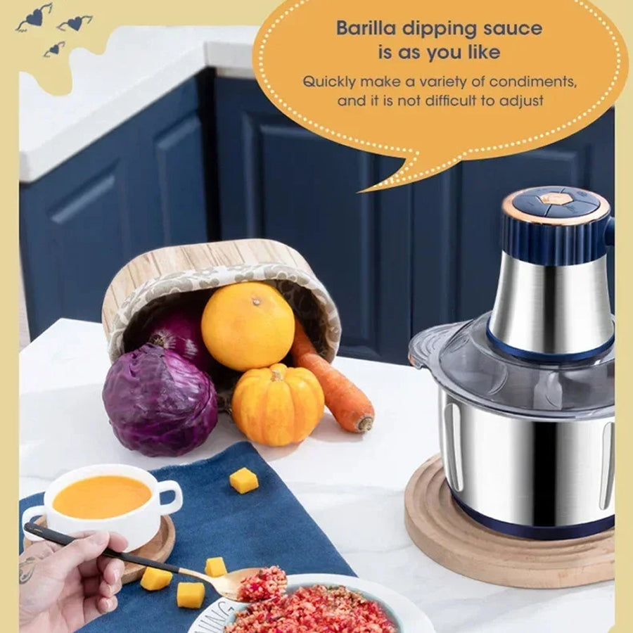 GrixMici Electric Meat Grinder – 2500W Peak Power, Stainless Steel Blades & 3 Grinding Plates