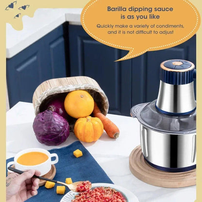 GrixMici Electric Meat Grinder – 2500W Peak Power, Stainless Steel Blades & 3 Grinding Plates