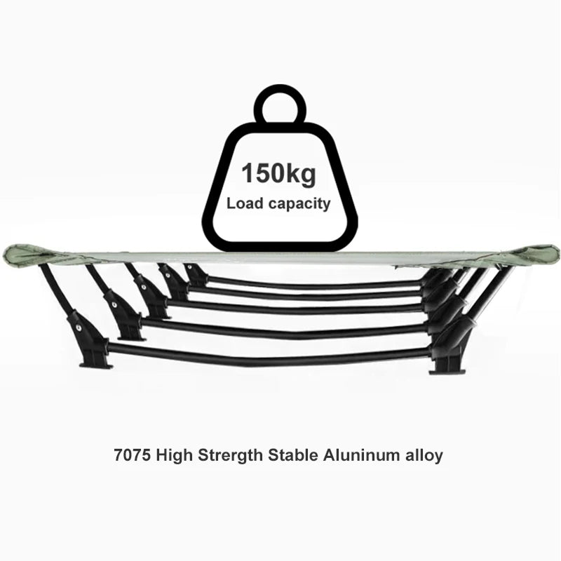 HaciVelas 7075 Aluminum Heavy-Duty Camping Cot