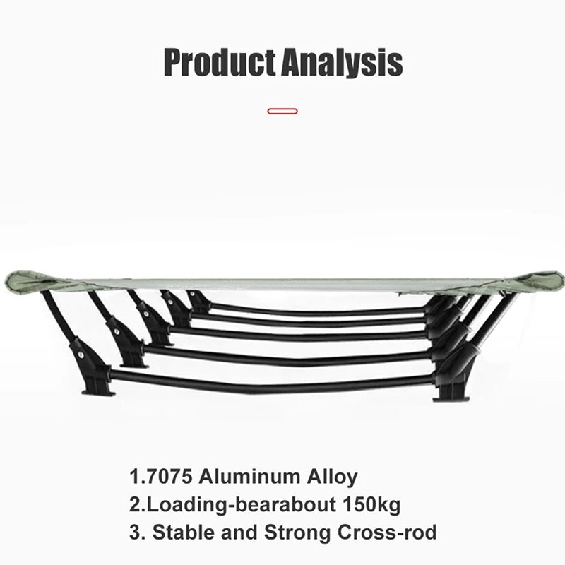 HaciVelas 7075 Aluminum Heavy-Duty Camping Cot