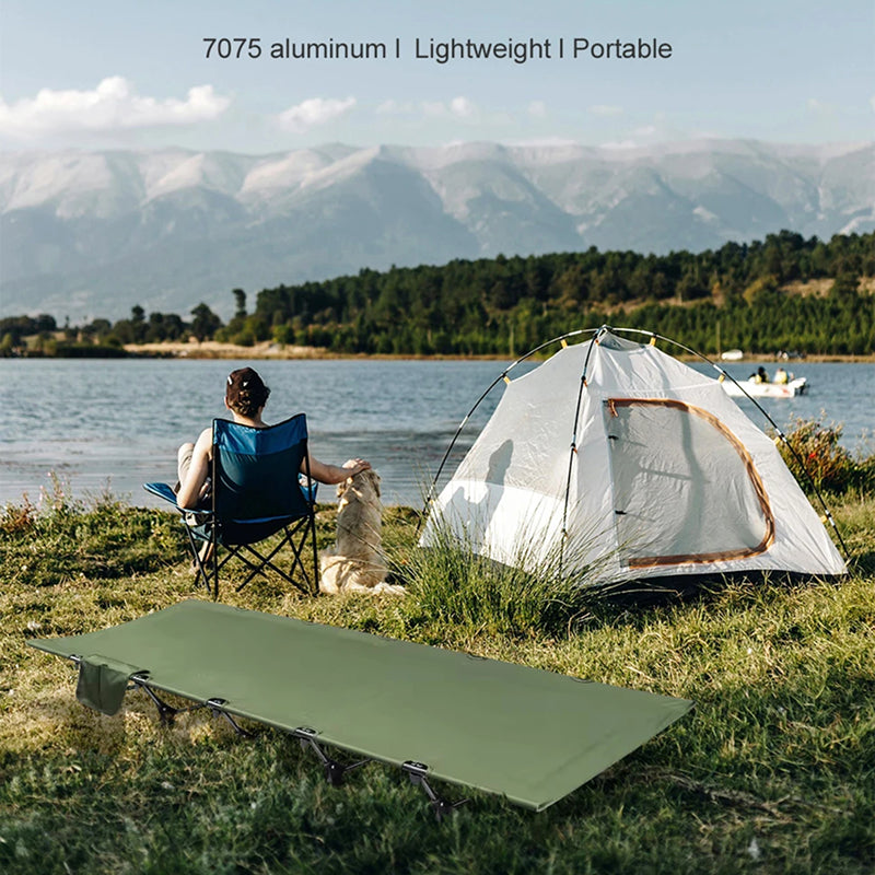 HaciVelas 7075 Aluminum Heavy-Duty Camping Cot