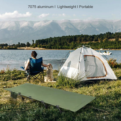 HaciVelas 7075 Aluminum Heavy-Duty Camping Cot