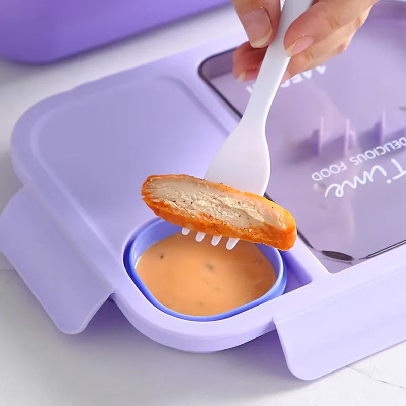 HaitScor Kids Insulated & Leakproof 3-Compartment Lunch Box