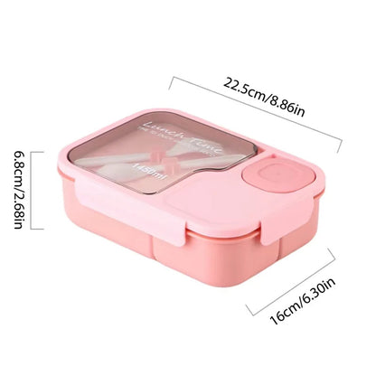 HaitScor Kids Insulated & Leakproof 3-Compartment Lunch Box