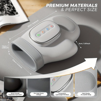 HanLisso Cordless Hand Massager with Heat and Compression