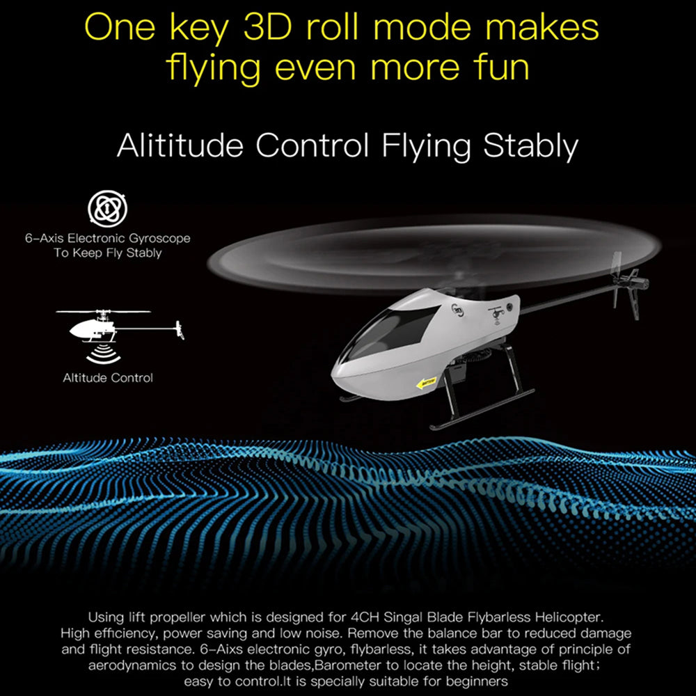 HeliNovax Stable Flight RC Helicopter with 6-Axis Gyro