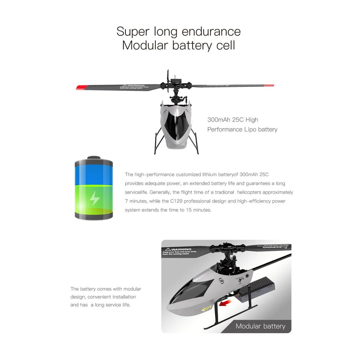 HeliNovax Stable Flight RC Helicopter with 6-Axis Gyro