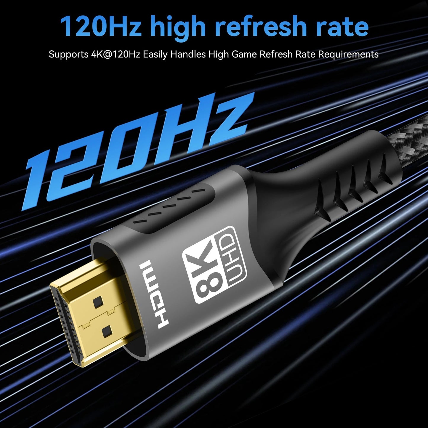 HimiBlixa HDMI 2.1 48Gbps 8K 60Hz 4K 120Hz Cable