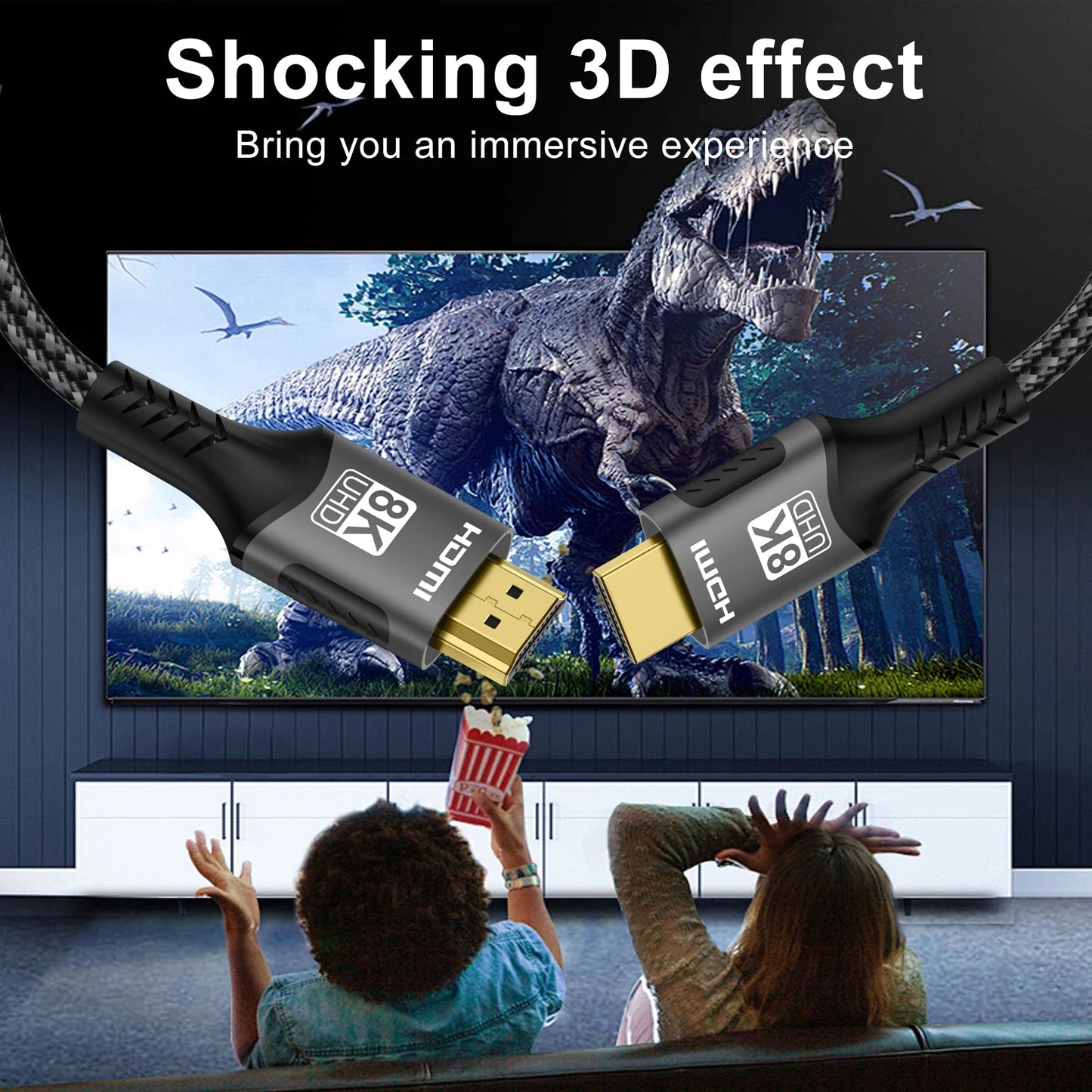HimiBlixa HDMI 2.1 48Gbps 8K 60Hz 4K 120Hz Cable