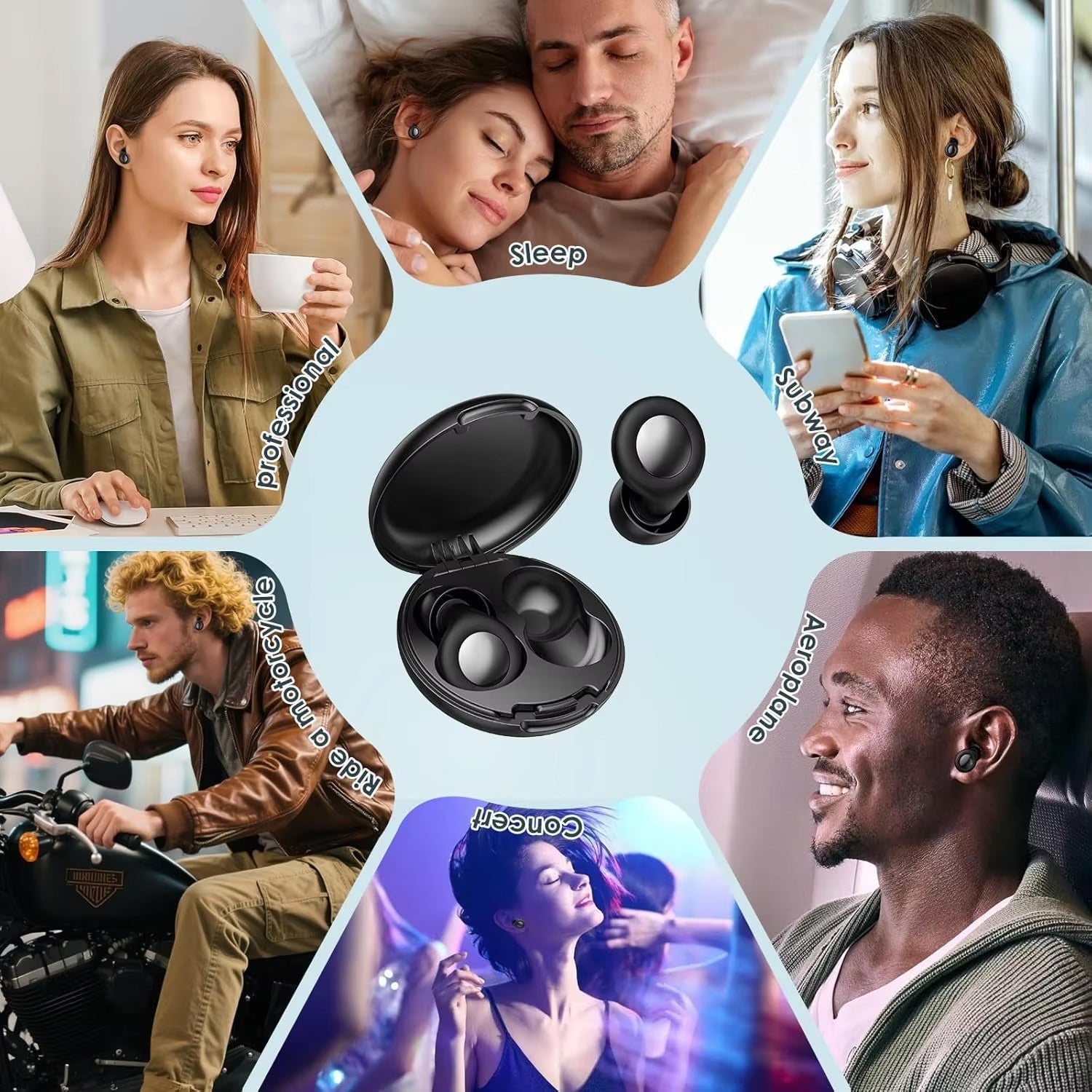 HushNixi Noise Reduction Earplugs for Sleeping & Snoring
