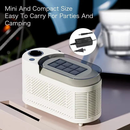 IcyBaxu Portable Countertop Ice Maker – 26lbs Daily Yield, 9 Bullet Cubes in 6 Mins & Self-Clean