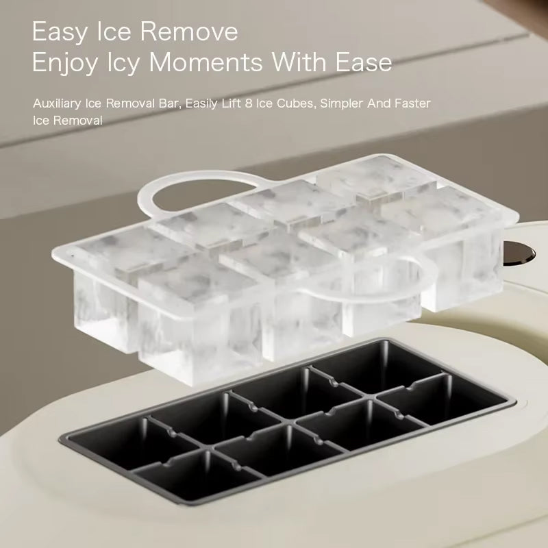 IcyBaxu Portable Countertop Ice Maker – 26lbs Daily Yield, 9 Bullet Cubes in 6 Mins & Self-Clean