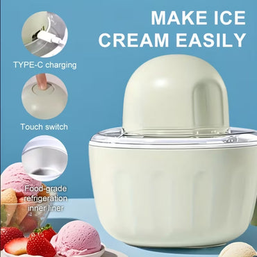 IcyMexi Automatic Ice Cream Maker – 1.5L High Capacity, 20-Min Rapid Freezing & BPA-Free Design