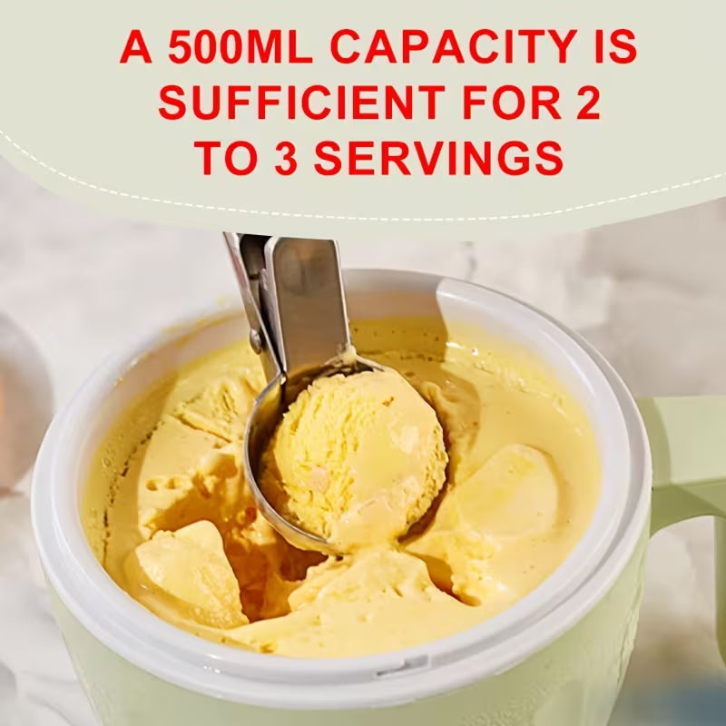 IcyMexi Automatic Ice Cream Maker – 1.5L High Capacity, 20-Min Rapid Freezing & BPA-Free Design