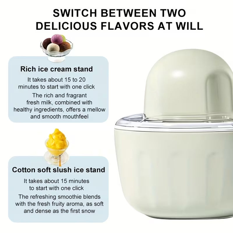 IcyMexi Automatic Ice Cream Maker – 1.5L High Capacity, 20-Min Rapid Freezing & BPA-Free Design