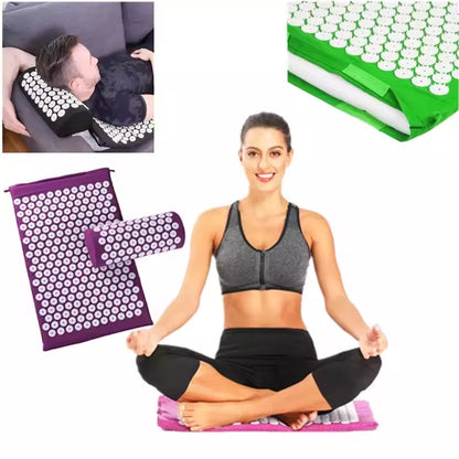 MattBoxi Acupressure Mat and Pillow Set for Back Pain Relief