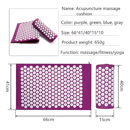 MattBoxi Acupressure Mat and Pillow Set for Back Pain Relief