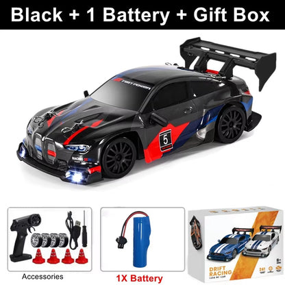SkidFlux 4WD High-Speed RC Drift Car with LED Lights