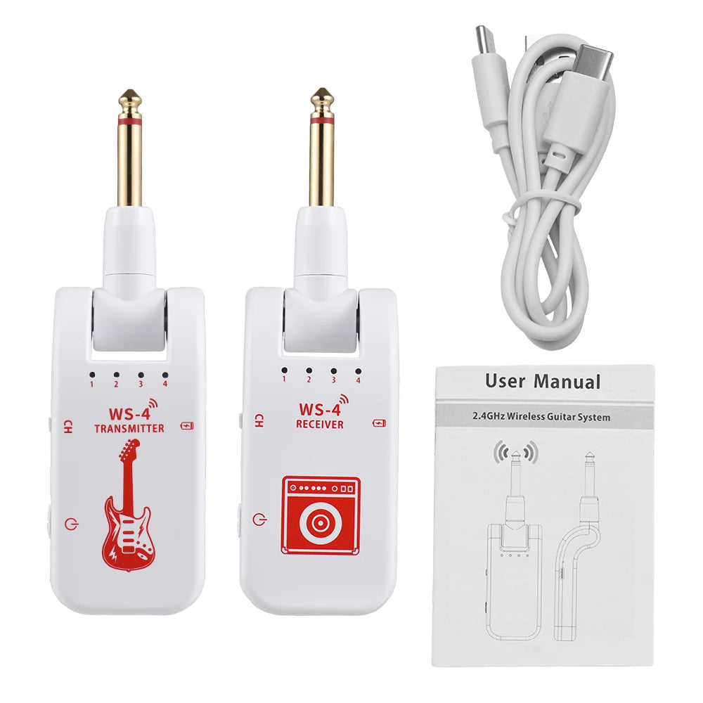 InsMazid Wireless Guitar Transmitter and Receiver 48K HD Audio