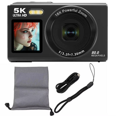 JixinCam 5K 80MP Digital Camera for Vlogging