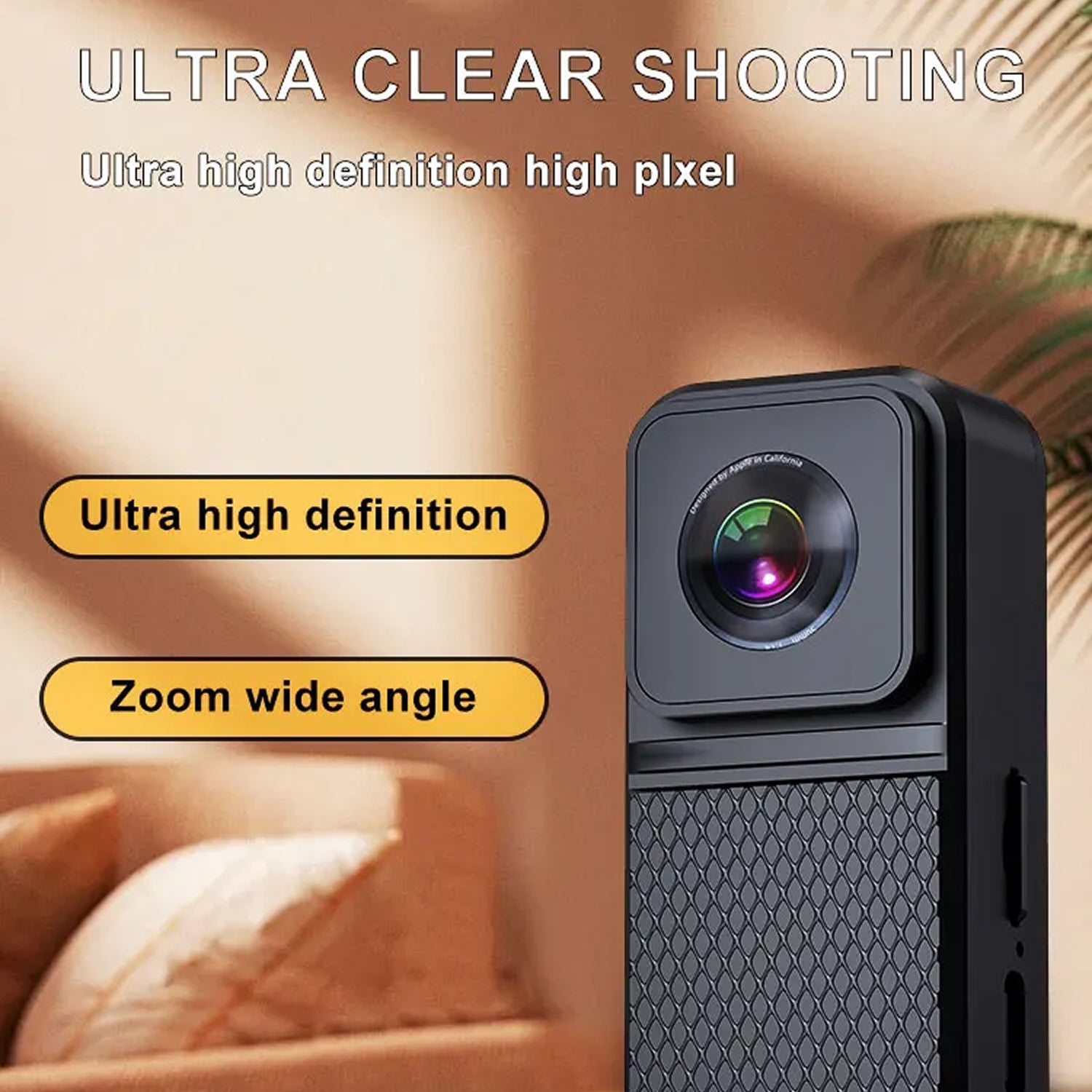 KITTITREK 1080P HD Pet Camera with 160° Wide-Angle Lens