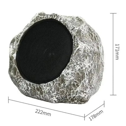 LarnClis Waterproof Rock Garden Speaker with Solar Charging