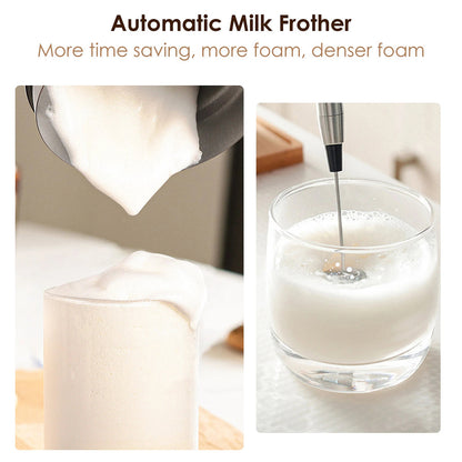 LicoBash Milk Frother with LED Display and 5 Drink Modes