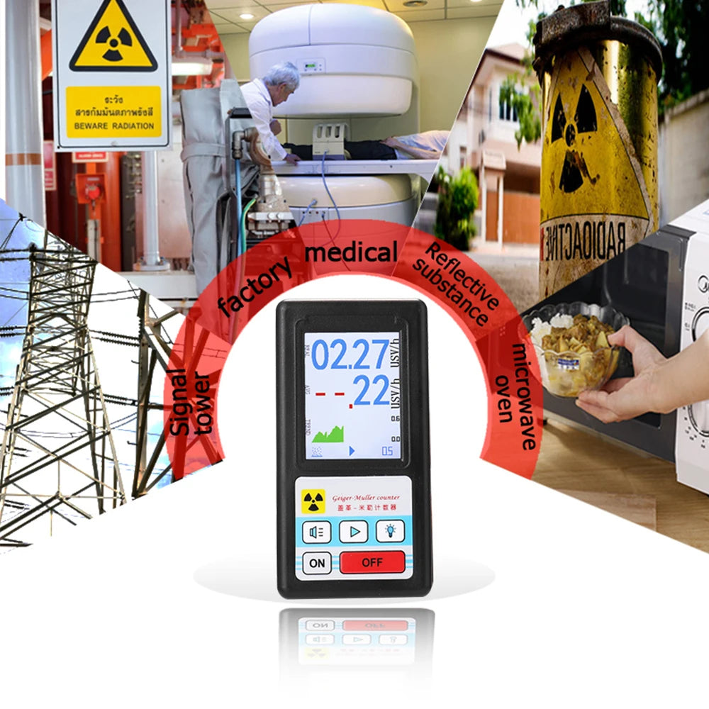 LideAlax Portable Geiger Counter Radiation Dosimeter