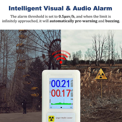 LideAlax Portable Geiger Counter Radiation Dosimeter