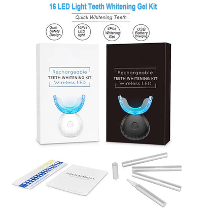 LumiMouni LED Teeth Whitening Kit – 16 High-Power LEDs & 35% CP Gel