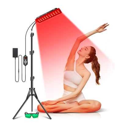 Lumorayvi Red Light Therapy Lamp with Stand Dual Wavelength Deep Tissue Relief