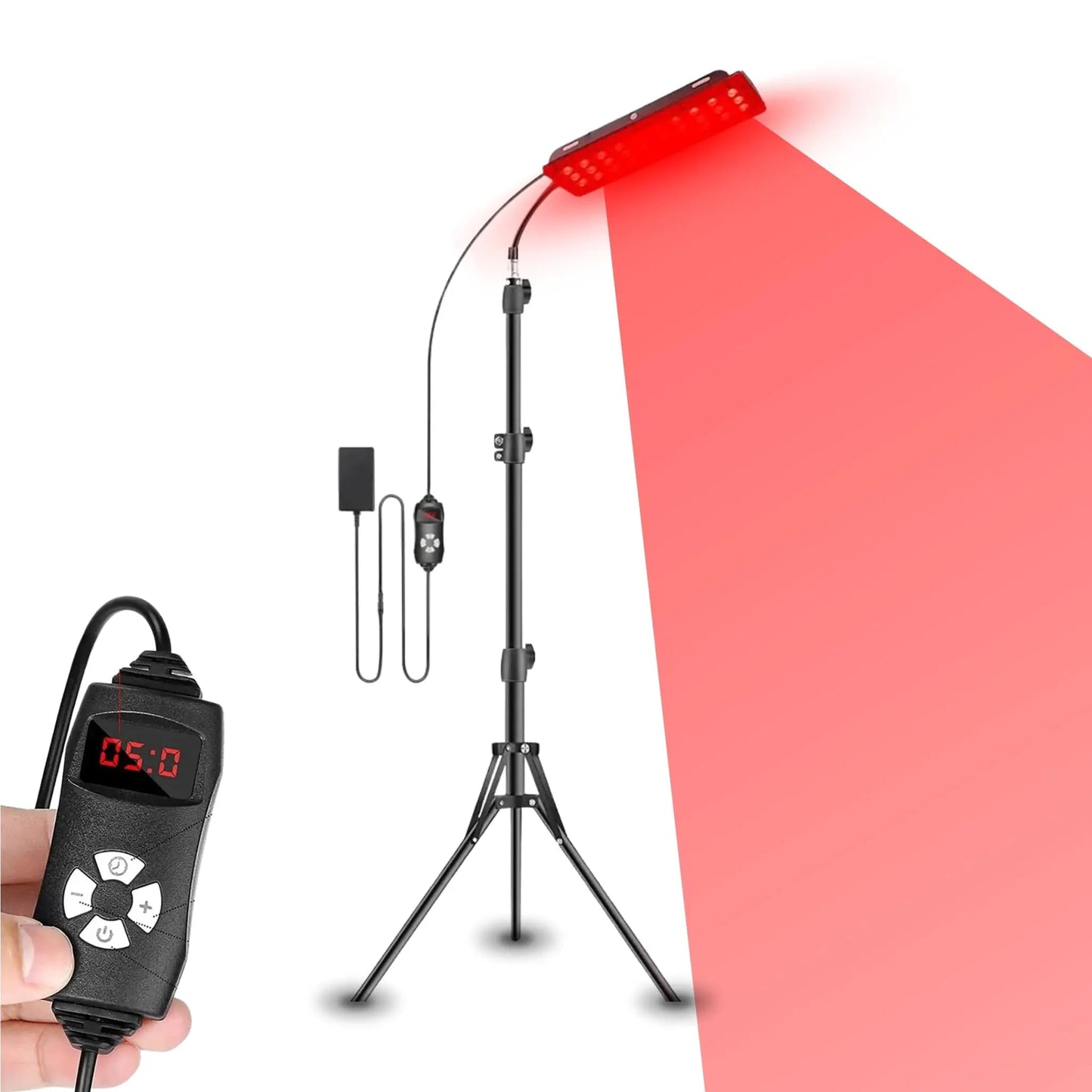 Lumorayvi Red Light Therapy Lamp with Stand Dual Wavelength Deep Tissue Relief