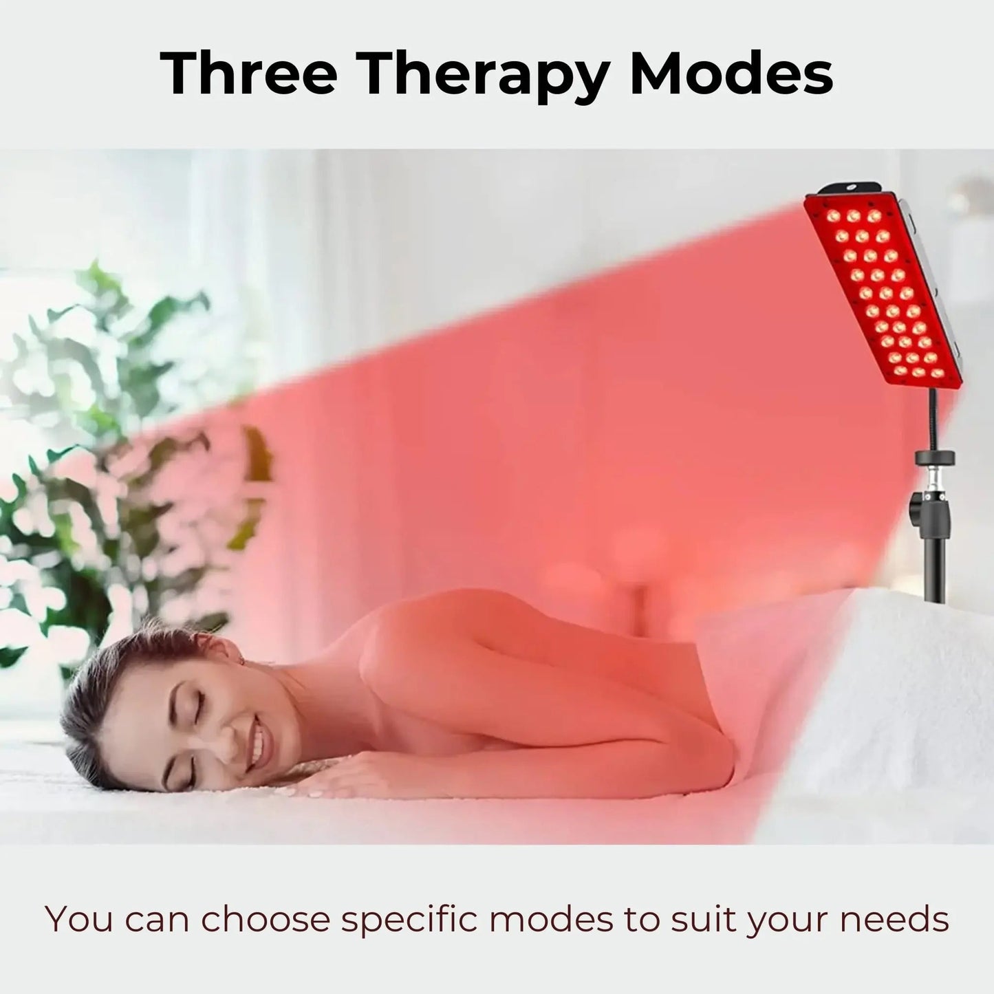 Lumorayvi Red Light Therapy Lamp with Stand Dual Wavelength Deep Tissue Relief