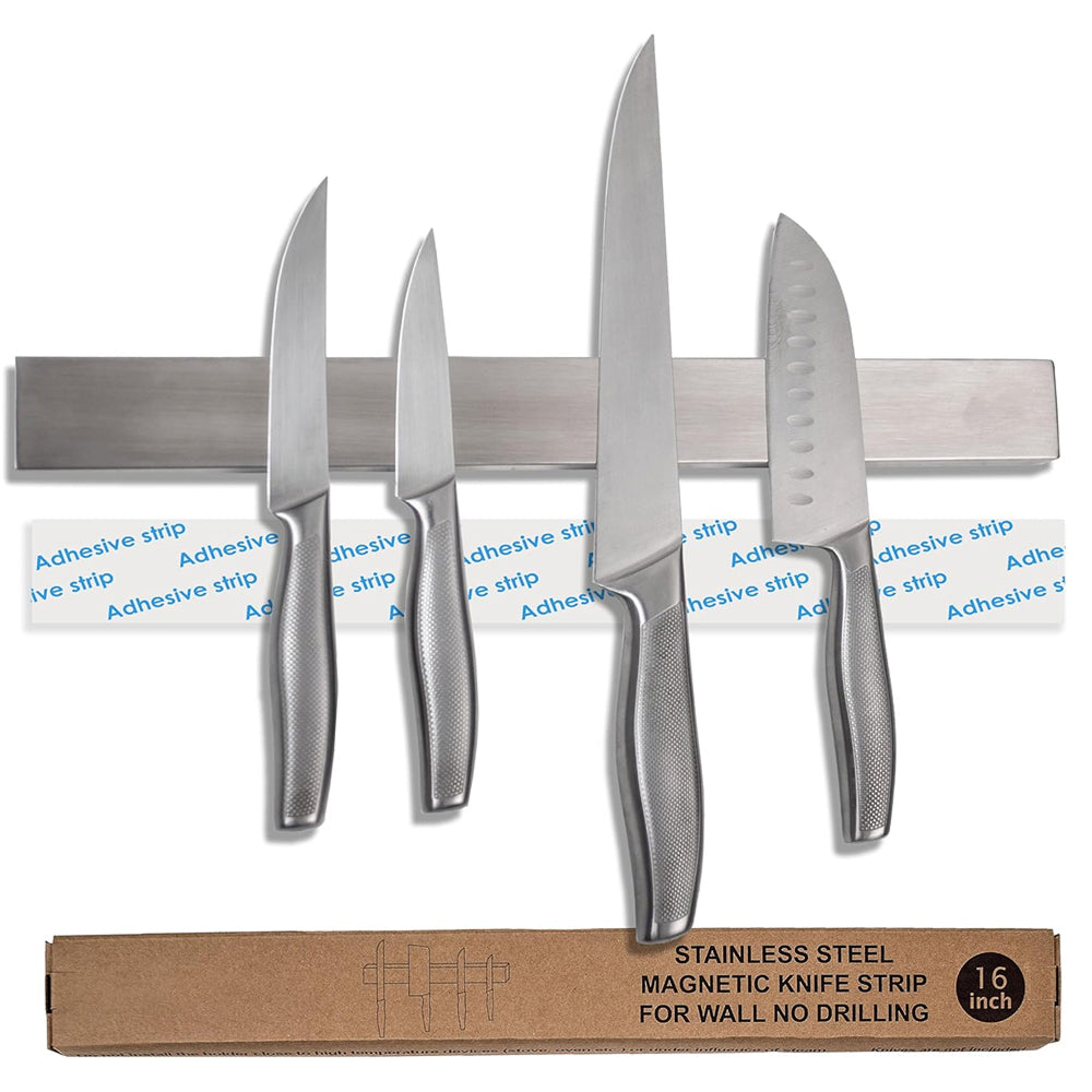 LynTensi No-Drill Magnetic Knife Holder | 304 Stainless Steel Organizer