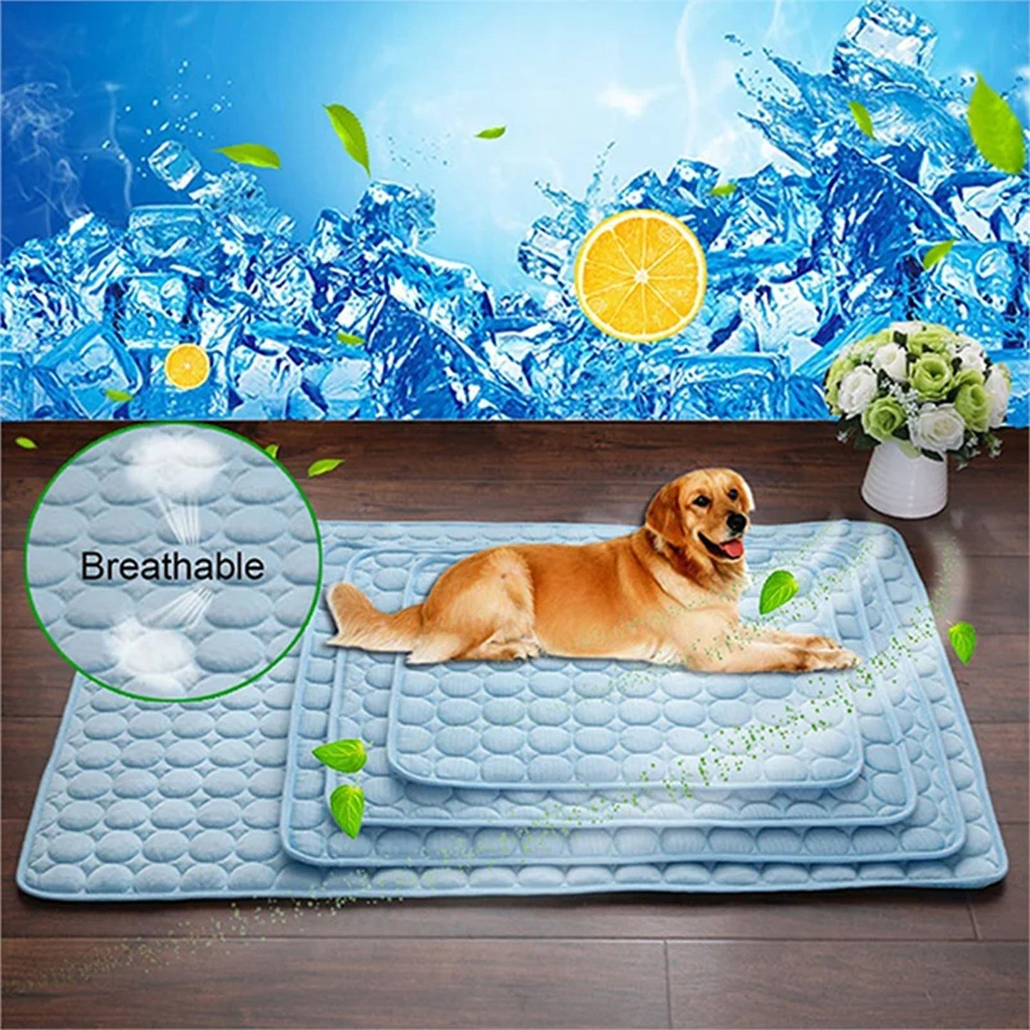MajiColix Breathable CoolCore Dog Cooling Mat