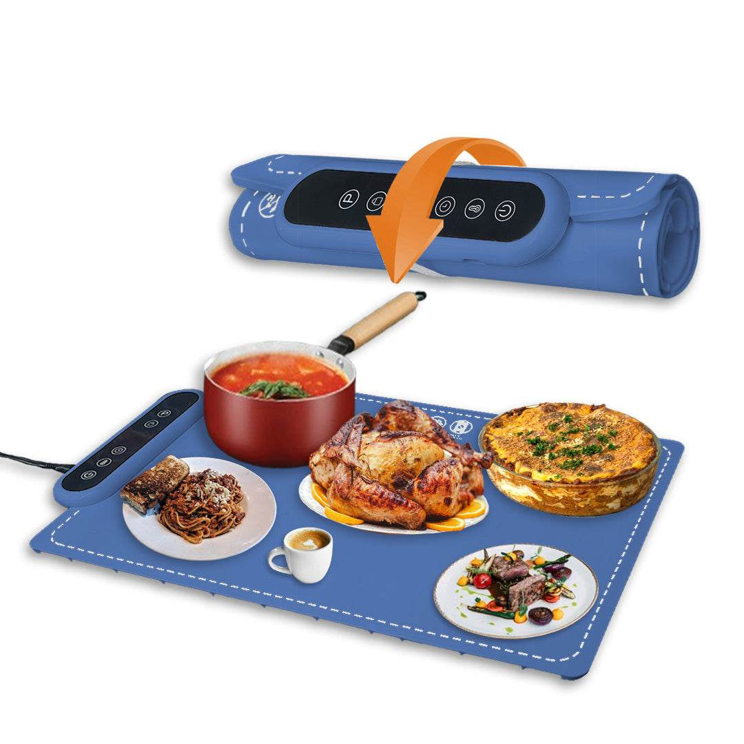MealCobi Electric Food Warmer Mat with 6 Temp Settings & 24H Timer