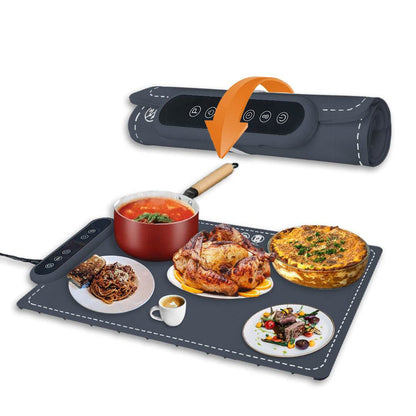 MealCobi Electric Food Warmer Mat with 6 Temp Settings & 24H Timer