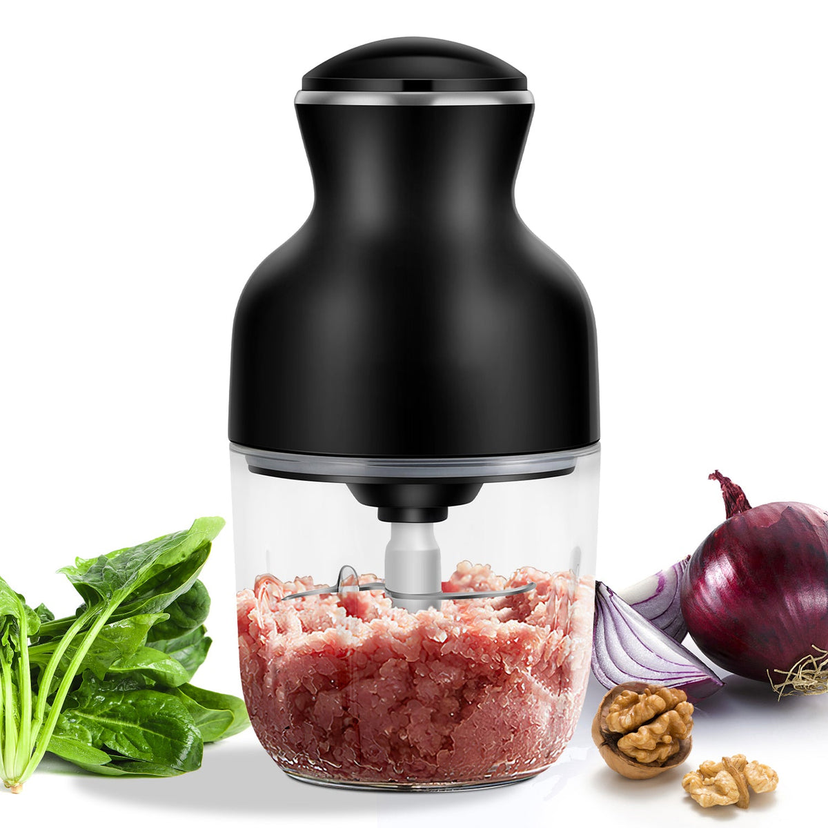 MeaviMax Home Meat Grinder – Heavy Duty Stainless Steel, 3 Sizes Mincing Plates & Sausage Kit