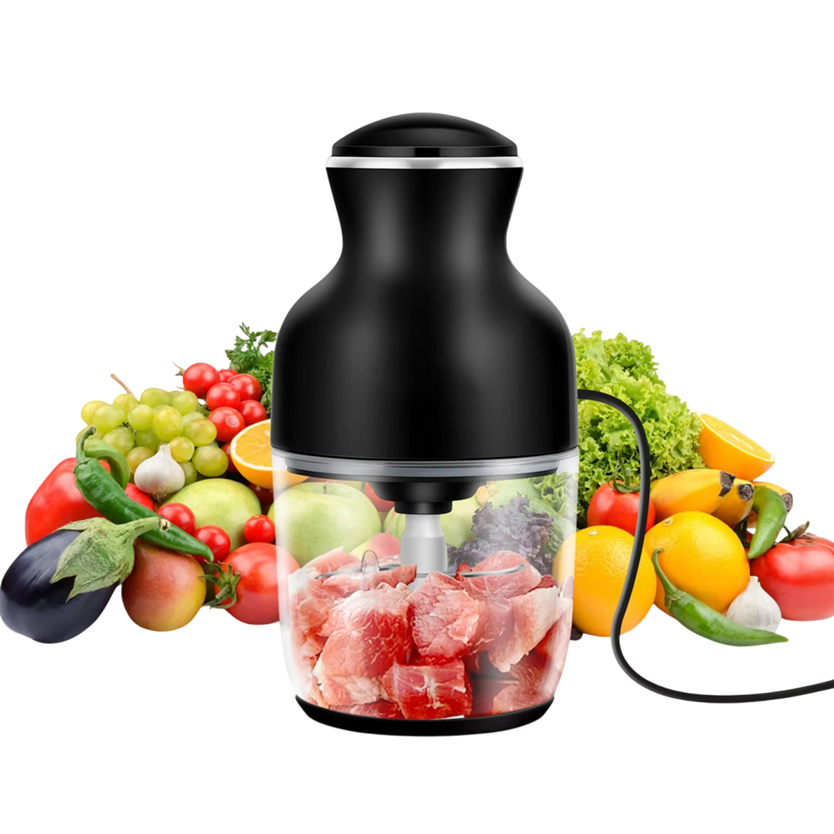 MeaviMax Home Meat Grinder – Heavy Duty Stainless Steel, 3 Sizes Mincing Plates & Sausage Kit