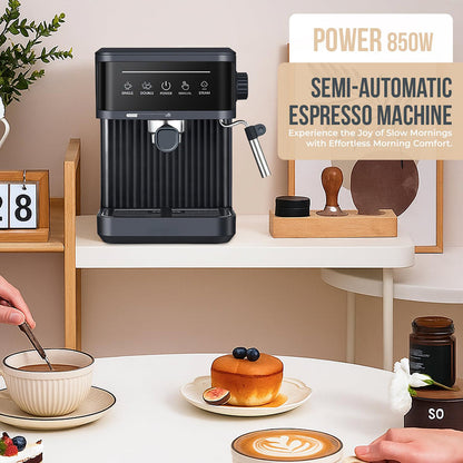 MelaZost 20-Bar Espresso Machine with Steam Wand