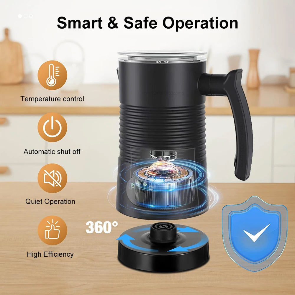 MilkaPlex Automatic Milk Frother with 6500 RPM Rotation