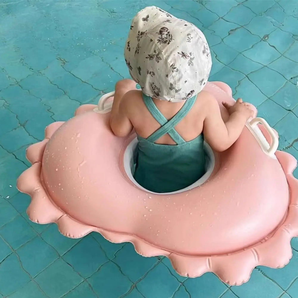 MofisCox Smart Baby Swimming Float with Sun Canopy & Anti-Flip Seat