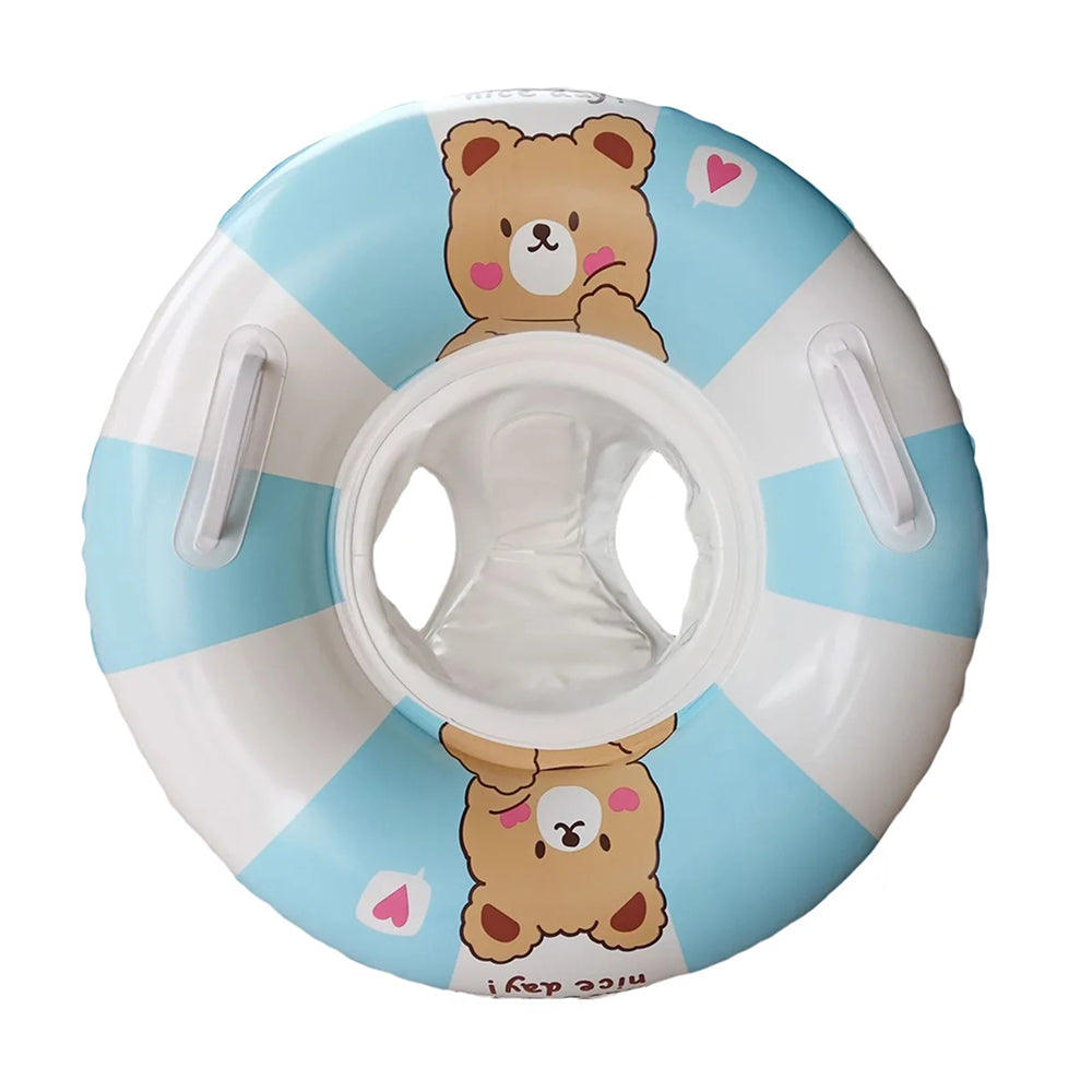 MofisCox Smart Baby Swimming Float with Sun Canopy & Anti-Flip Seat