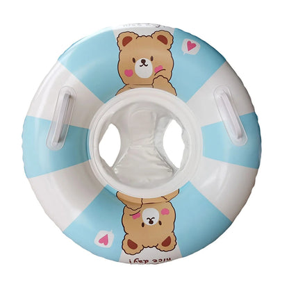 MofisCox Smart Baby Swimming Float with Sun Canopy & Anti-Flip Seat