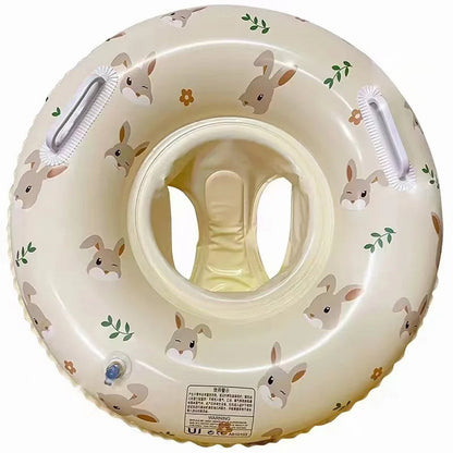 MofisCox Smart Baby Swimming Float with Sun Canopy & Anti-Flip Seat