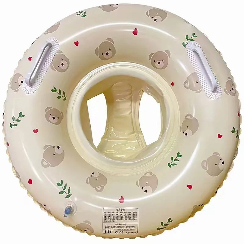 MofisCox Smart Baby Swimming Float with Sun Canopy & Anti-Flip Seat