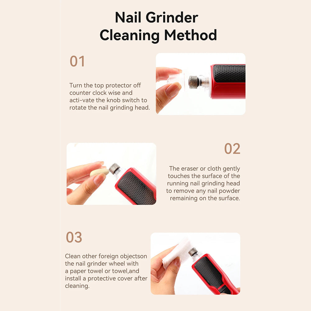 NaxiGriva 7-Speed Dog Nail Grinder with 3-Gear LED Light