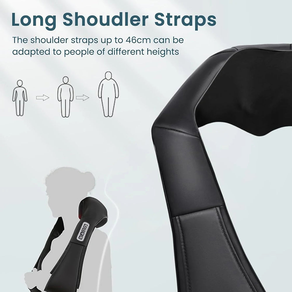 NekiMaxiv Deep Tissue Shiatsu Neck and Shoulder Massager with Heat